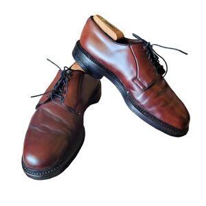 Allen Edmonds Shell Cordovan Leather Leeds Derby Men's Brown Shoes Size 7